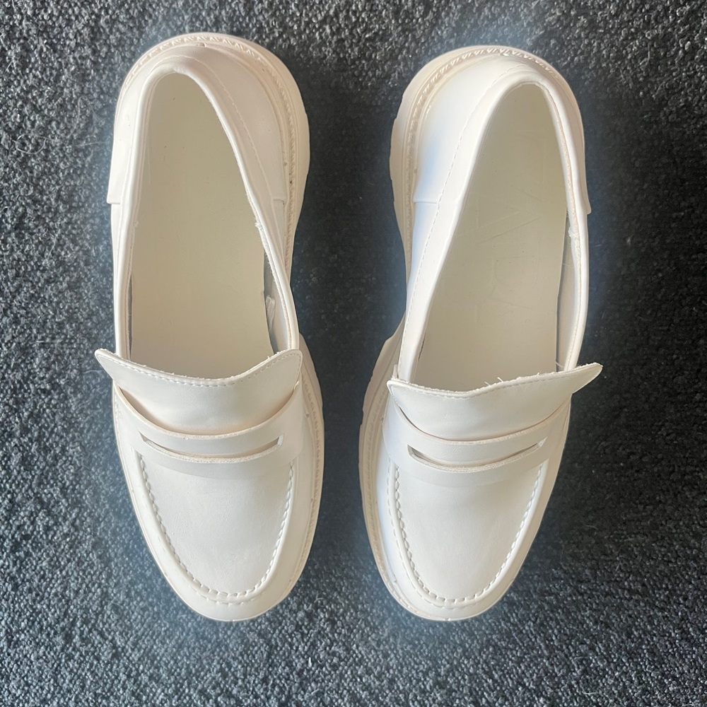 Chunky off-white slip ons